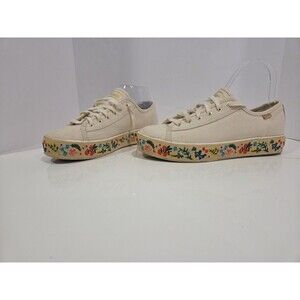Rifle Paper Co. Keds Platform 8 Embroidered Floral Canvas Espadrille Shoes SB8
